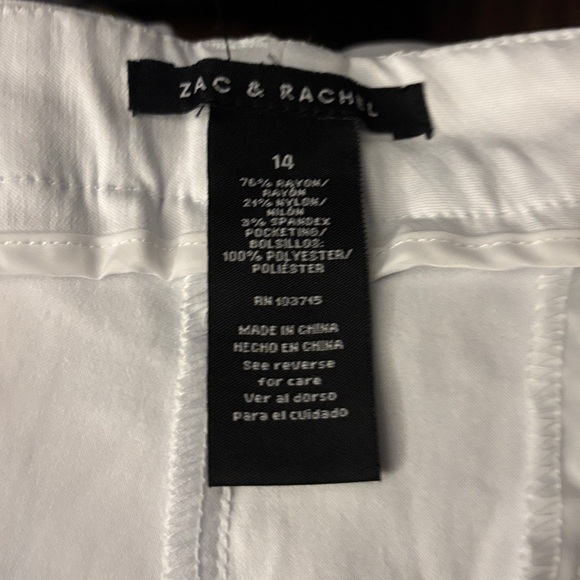 Zac & Rachel Elegant White Pants - Picture 2 of 4